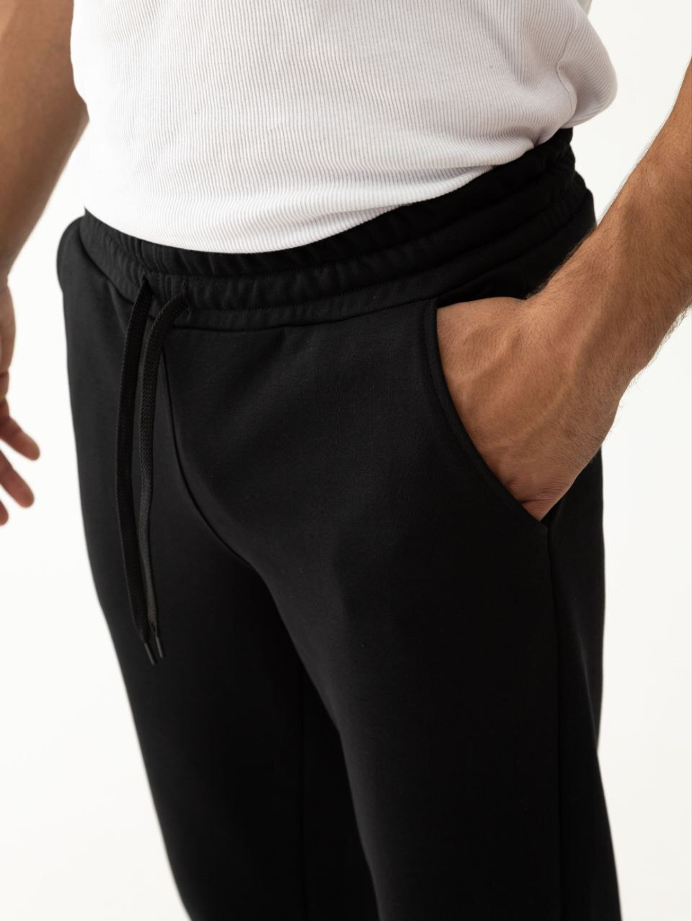 Брюки спортивные мужские(без начеса)Уголь