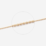 Цепь "Шарики мини" тонкая, 0,8мм, позолота