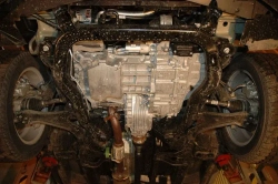 Защита картера двигателя, КПП (2 мм, сталь) для Chevrolet Captiva 2011-2014 (V = 2.4 167 л.с. АКПП 4WD), Opel Antara 2010-2014 (V = 2.4) Sheriff.04.2142