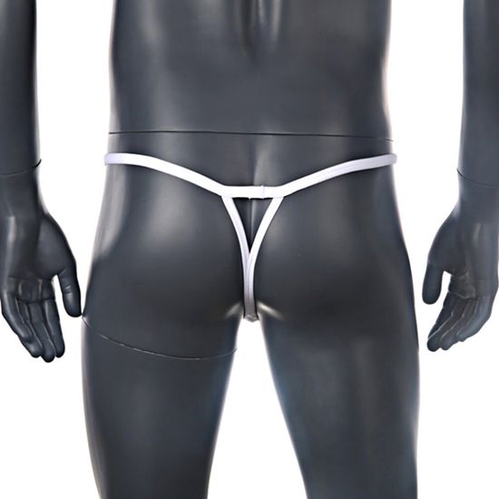 Мужские трусы стринги PUSH UP белые Romeo Rossi RR1041-1