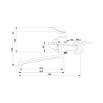 Смеситель для  ванны и раковины 35к Milardo ENJSB00M10 "Enjoy" с душ. аксессуарами  ХРОМ