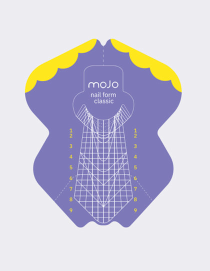 MOJO бумажные шаблоны для моделирования ногтей (150шт)