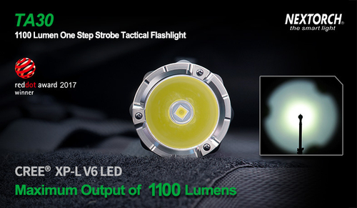 Фонарь Nextorch TA30 тактический, 1300 люмен, моментальный стробоскоп (TA30)