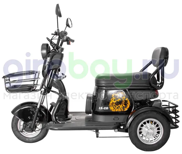 Электроскутер LS-CO A3 1000W (60V/20Ah) - Чёрный фото №6