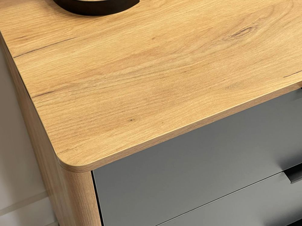 Комод Адам (Дуб крафт золотой/Графит),