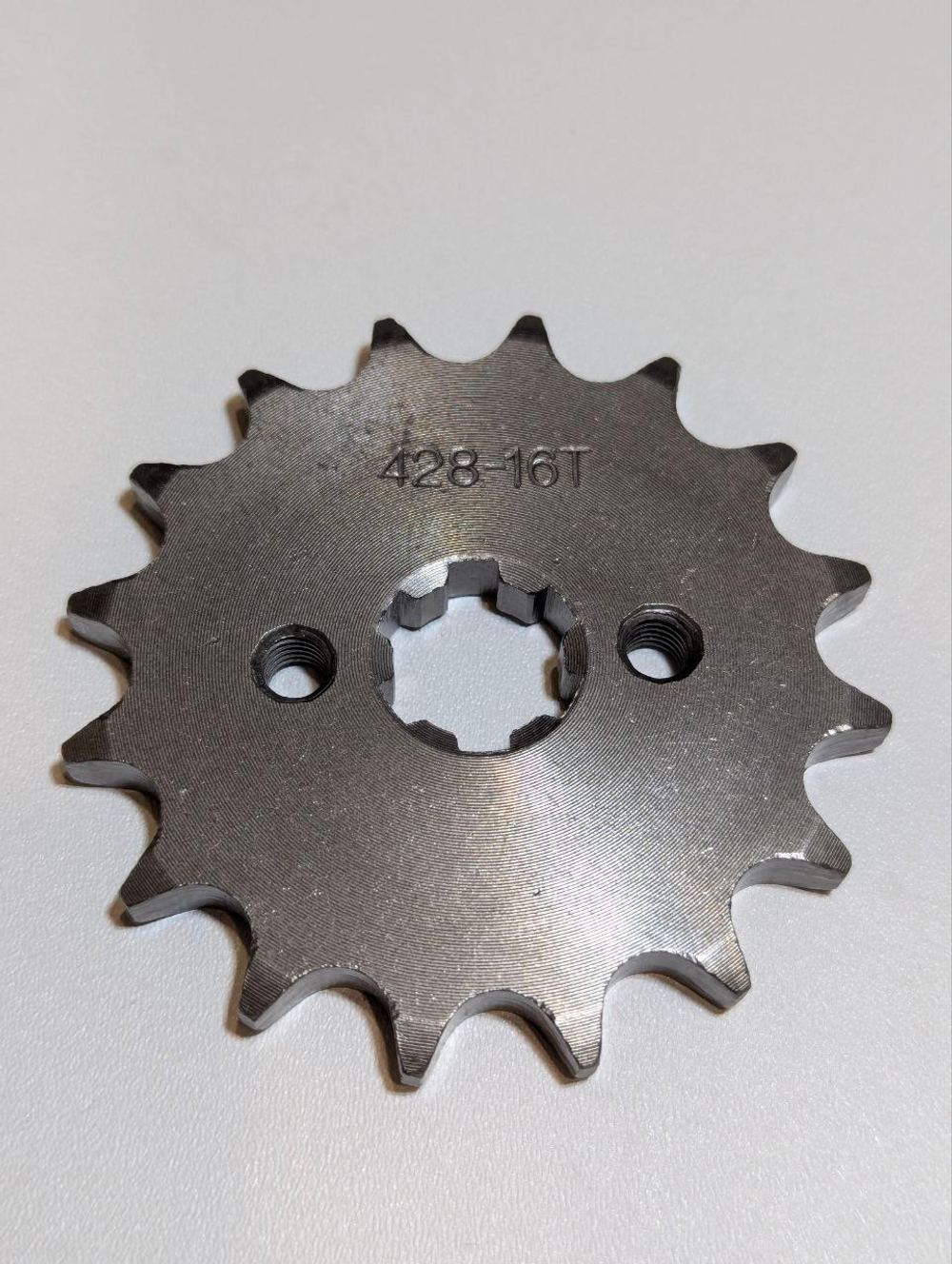 Звезда ведущая передняя 428-16Т для питбайка, мопеда с валом17мм сталь