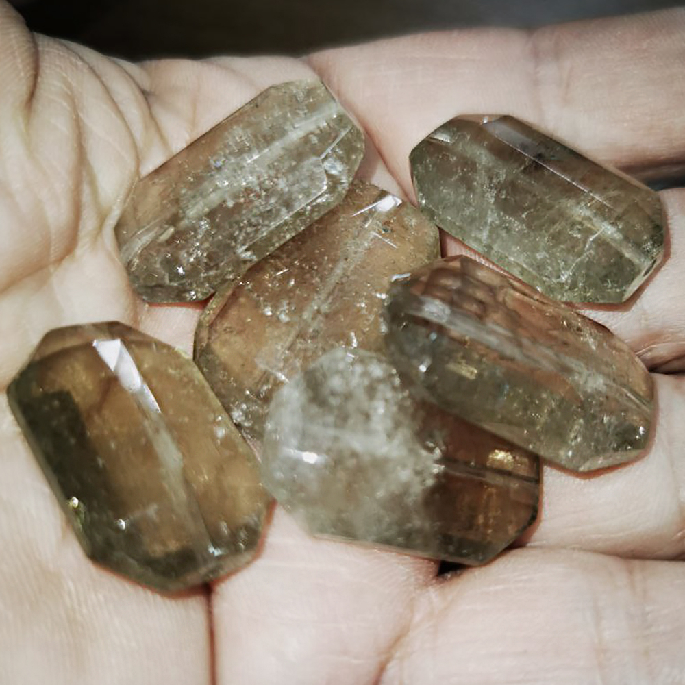 Бусина Багет раухтопаз