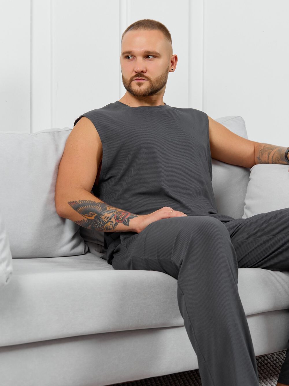 Майка мужская Алессандро-2 Виотекс ГРАФИТОВЫЙ