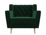 Кресло Брайтон Люкс, SEVEN 626 зеленый, Велюр, 108892