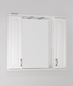 Зеркальный шкаф Style Line Олеандр-2 90/С, белый