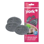 Губка для посуды метал. 3 шт. York