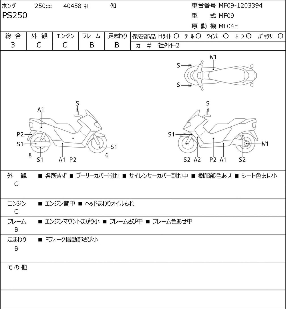 Honda PS250 Big Ruckus MF09-1203394