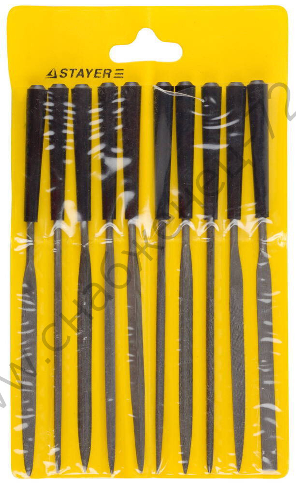 STAYER 140 мм, 10 предм., Набор надфилей (16011-H10)