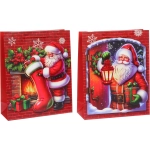 Пакет подарочный «Добрый Дедушка Мороз» 32X26X10 см