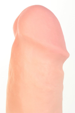 Телесный реалистичный вибратор RealStick Elite Vibro - 18 см.