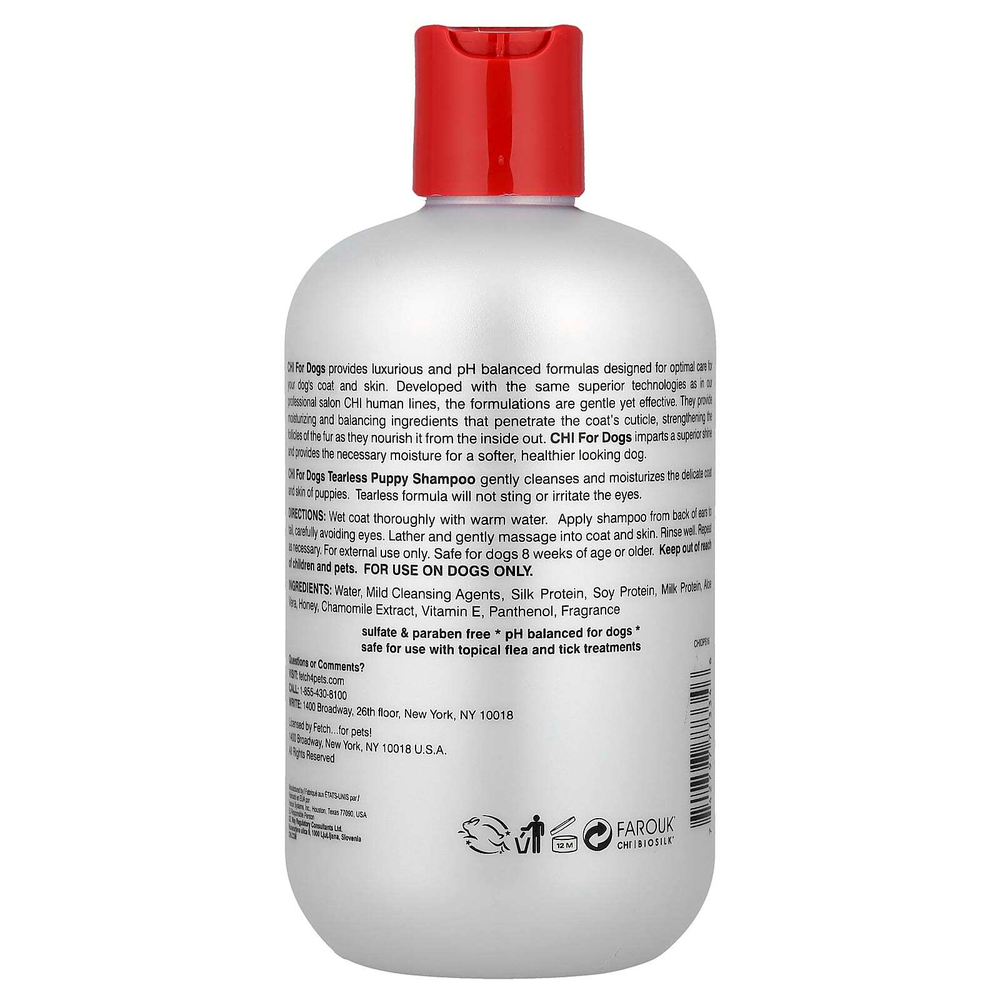 CHI for Dogs, шампунь для щенков без слез, для собак, 473 мл (16 жидк. унций)