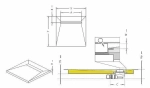 Душевой трап Radaway Rain 550 с поддоном под плитку 790х790