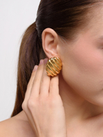 Серьги "Sections" Gold