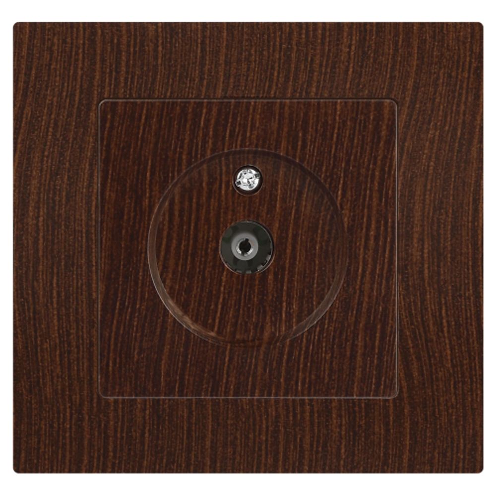 Розетка Intro Accent 6-301-10 TV одиночная, IP20, СУ, венге