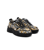 кожаные кроссовки Versace Jeans Couture - желтый(73VA3SF2ZP149)