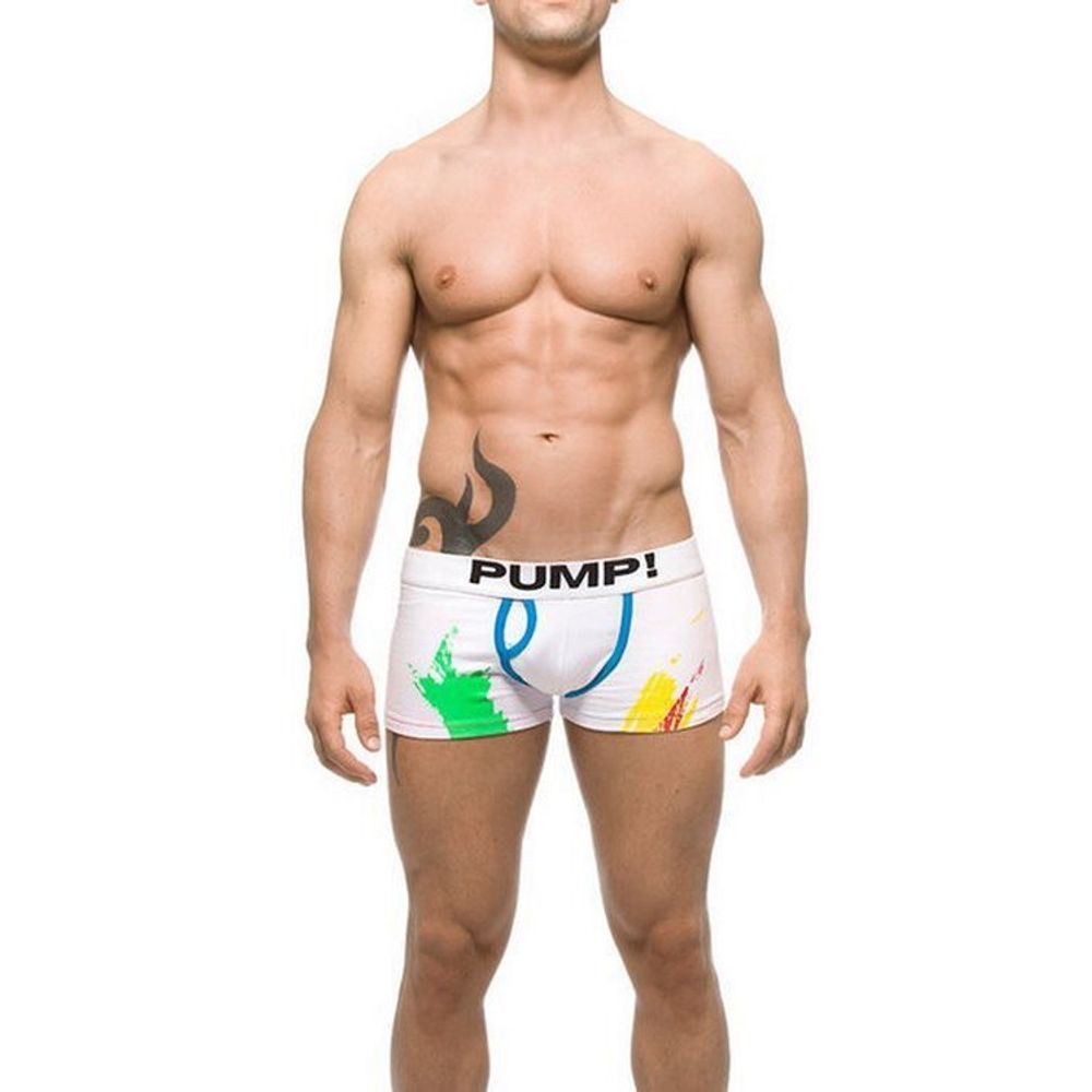 Мужские трусы боксеры белые PUMP! Fresh