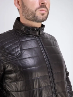 Куртка весна кожаная натуральная утепленная