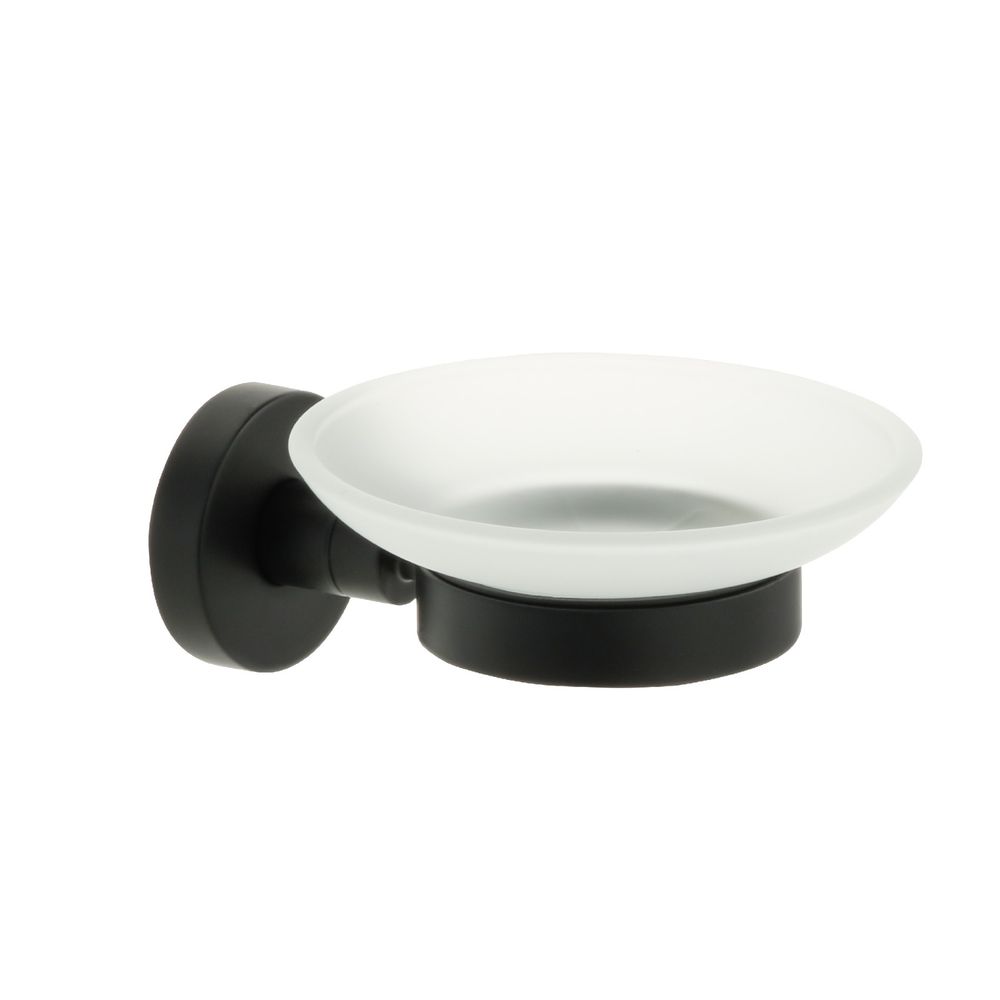 Мыльница стекло FIXSEN COMFORT BLACK черная FX-86008