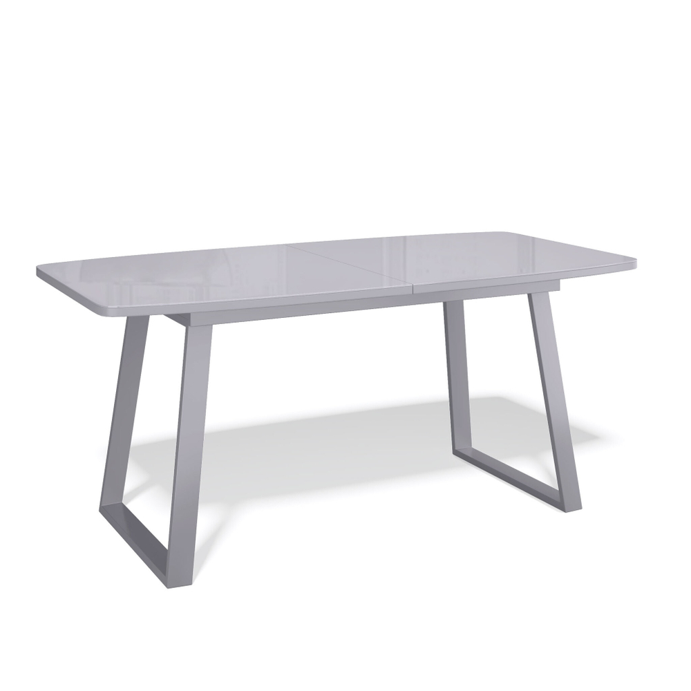 Стол обеденный, кухонный раздвижной KENNER AZ1400 серый/серый глянец