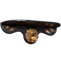 Полочка Лайм средняя Орех Бронза