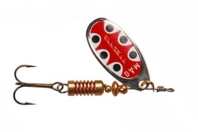 Блесна DAM EFFZETT STANDART SPINNER 12гр - #5 - Silver Black Dot