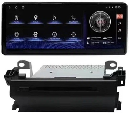 Магнитола для Toyota Land Cruiser 300 (экран климата снизу) - Carmedia KP-T1210DVD монитор 12.3", Android 10, 6+128Гб, CarPlay, 4G SIM-слот, DVD привод в комплекте