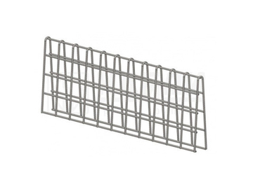 Делитель сетчатой полки серый, размеры разные