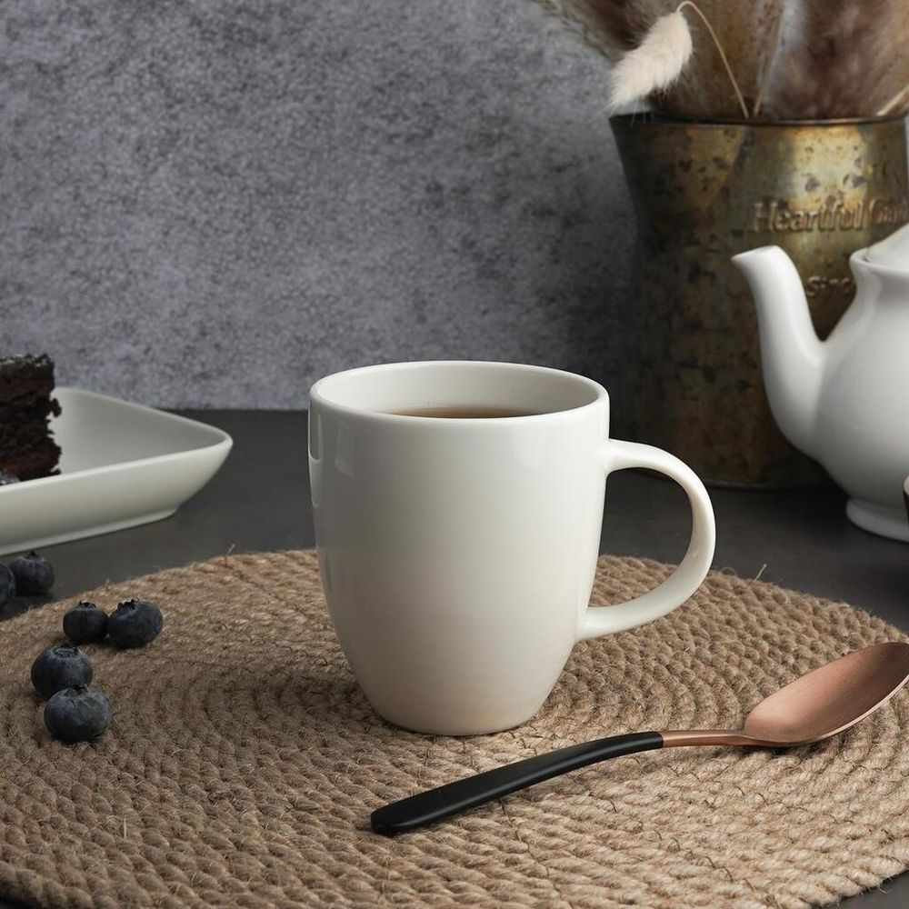 Кружка 250 мл белая d 7,8 см h8,8 см фарфор Cone Fine Plus Noble [6]