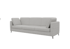 Brasco Диван трехместный BRS-3 Ness 010/Металл Черный 2450*800*840