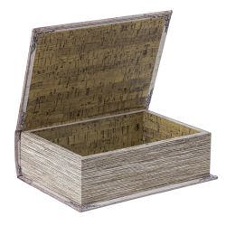 GAEM Шкатулка-книга с кодовым замком, L16 W7 H22 см