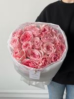 Букет из одноголовой пионовидной розы 19 шт