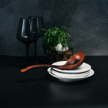 Деревянный половник, черпак (поварешка) из древесины бука