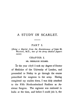 A study in Scarlet | Doyle Arthur Conan