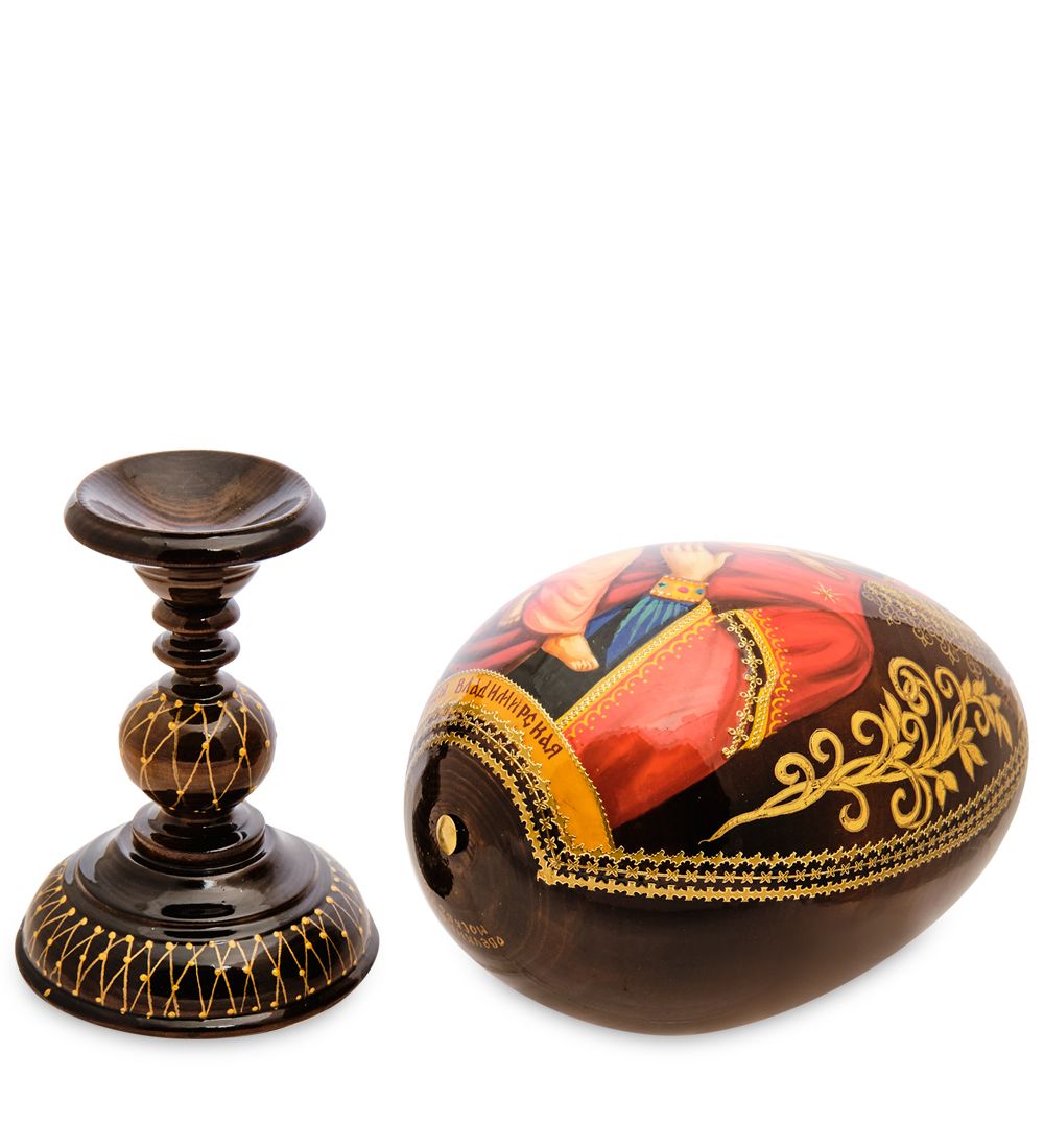 Народные промыслы ИКО- 6 Яйцо-икона «Владимирской Божьей Матери» Овечкина М. В.