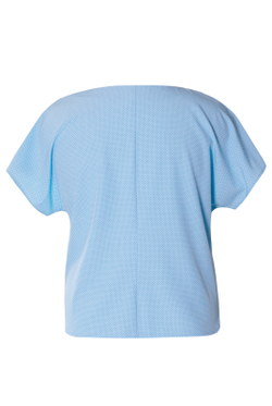 Блузка женская 3256ЗПк, голубая точка #176Гот093256зпк