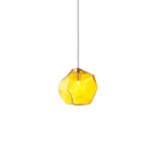 Pendant design lamp Ice Cube by Lasvit (Yellow)