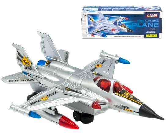 Самолет истребитель-перехватчик  ( свет , звук )