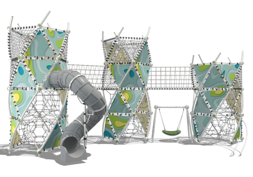 Гибкие элементы для лазания ДНК-Лира, паттерн Papercut