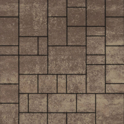 Тротуарная плитка МЮНХЕН - Листопад гладкий Хаски, комплект из 4 видов плит