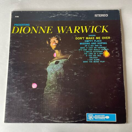 Винтажная виниловая пластинка LP Dionne Warwick, Presenting Dionne Warwick (США 1971)