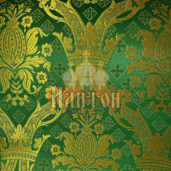 Парча "Новая Корона" зелёная
