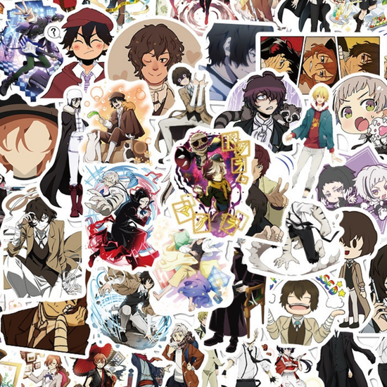 Наклейки для стикер бомбинга Проза бродячих псов №137, (50 шт.)