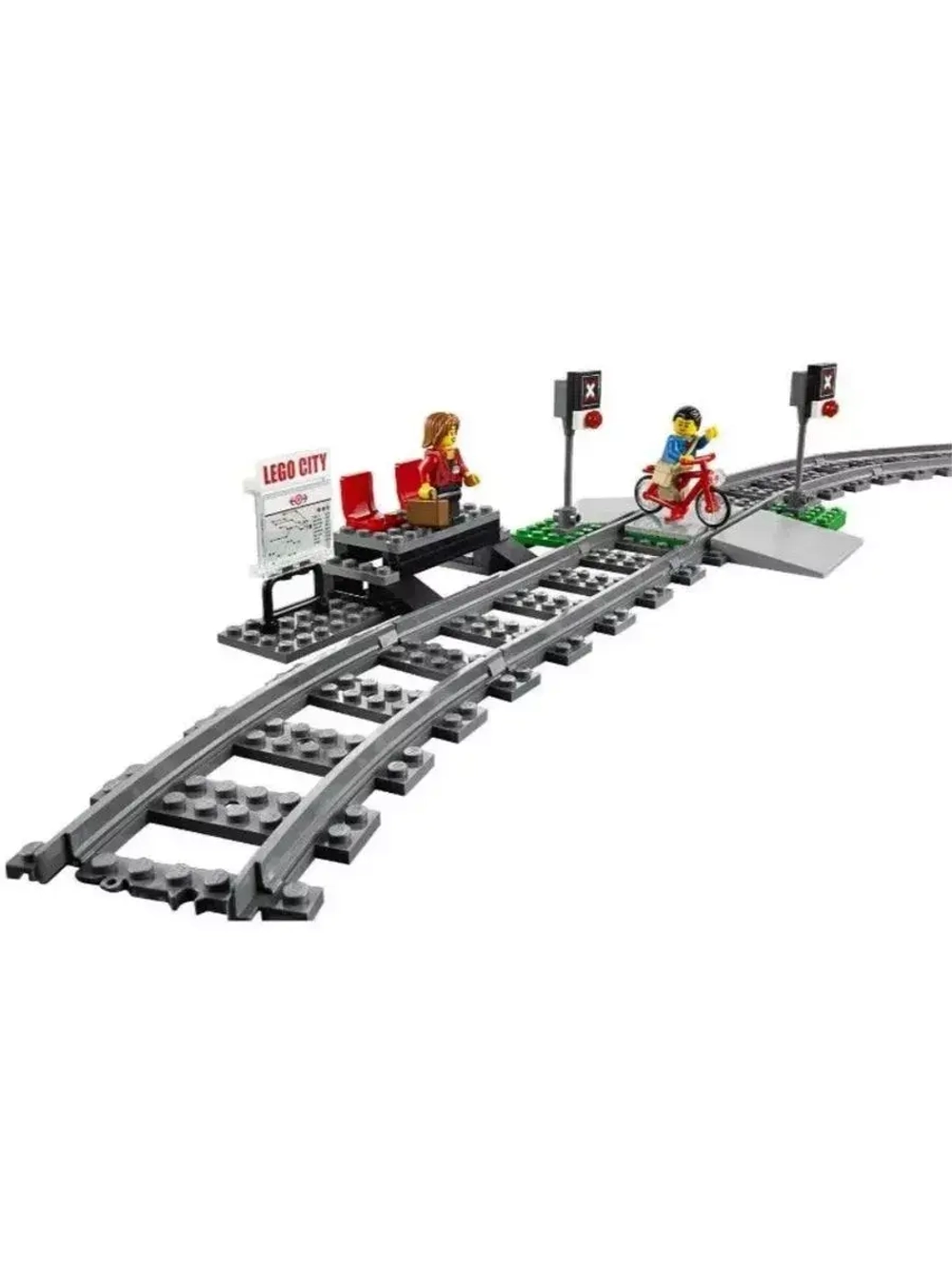 Конструктор Сити Скоростной пассажирский поезд 610 деталей