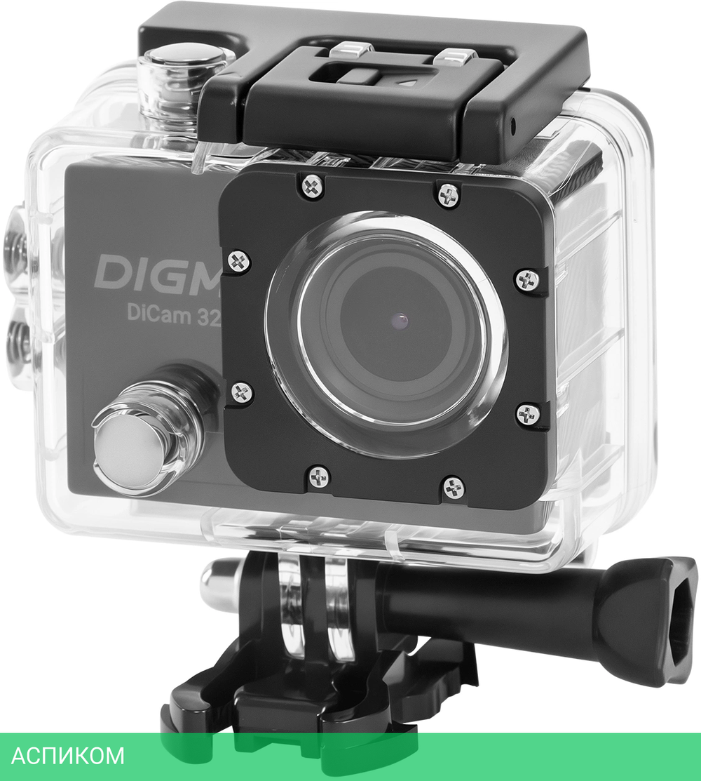 Экшн-камера Digma DiCam 320 черный (DC320)