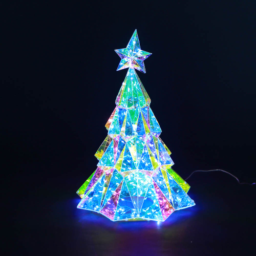 СНОУ БУМ Елочка 3 этажная, 25x37 см, 150 LED, постоянное свечение, USB
